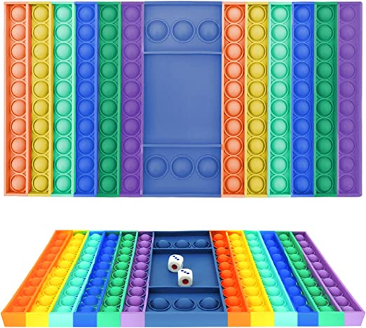 Photo 1 of UINOFLE Big Size Pop Game Fidget Toy, Easter Basket Stuffers for Kids Push Bubble Game Board Silicone Squeeze Sensory Toy Easy to Carry Autism Special Needs Stress Reliever for Kids, Adults
