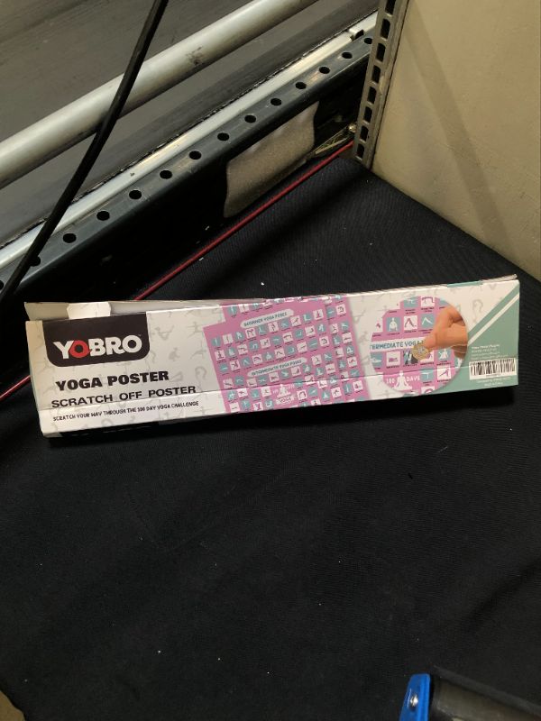 Photo 1 of YOBRO Scratch off Yoga Poses Poster, 100 Days Beginners' Guide Chart for Effective Yoga Exercise, 100 Yoga Asanas for Beginner & Intermediate & Advanced Yoga, Home Workout Poster