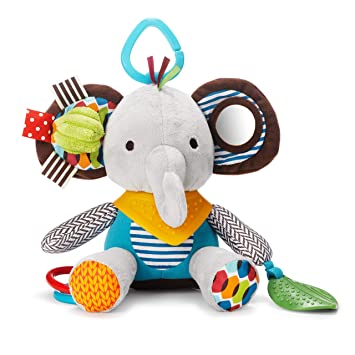 Photo 1 of Skip Hop Bandana Buddies Baby Activity and Teething Toy with Multi-Sensory Rattle and Textures, Elephant
