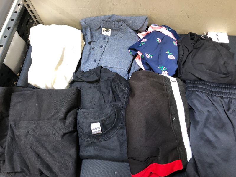 Photo 1 of box lot misc clothing various sizes as is