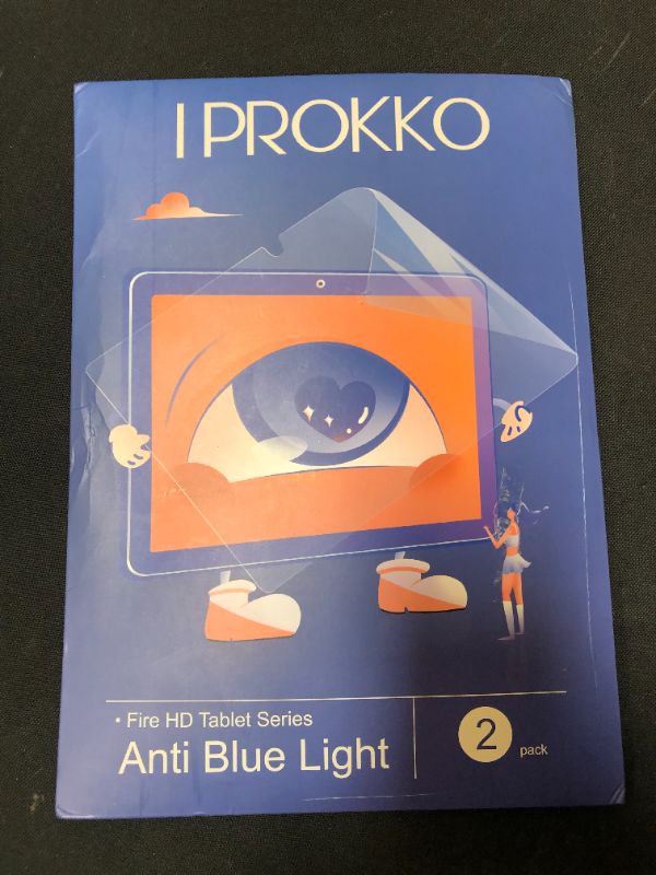 Photo 2 of (2 pack) Fire HD 10 Screen Protector, Anti-Blue Light Screen Protector for All-New Fire HD 10 Tablet/Kids Fire HD 10/ Fire HD 10 Plus 10.1 Inch (11th Generation 2021 Release), Anti-Glare PET Screen Film by IPROKKO
