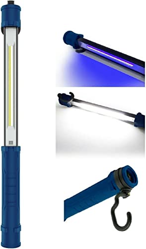 Photo 1 of (New Version) NextLED Rechargeable Portable COB LED and UV Work Light, 1000 Lumen, Cordless Drop Light with 360 Degree Swivel Hooks. 3 Brightness Modes, 4000 mAh Li-ion Battery. USB-C Cable Included
