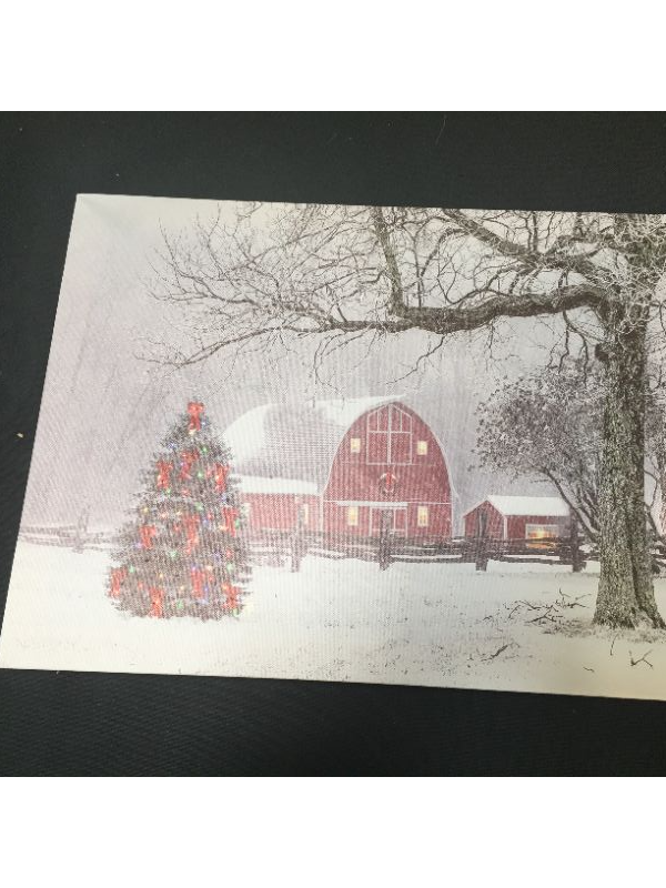 Photo 1 of battery operated light up picture winter scene