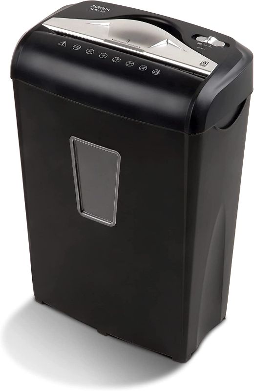 Photo 1 of Aurora AU870MA High-Security 8-Sheet Micro-Cut Paper Credit Card Shredder Black