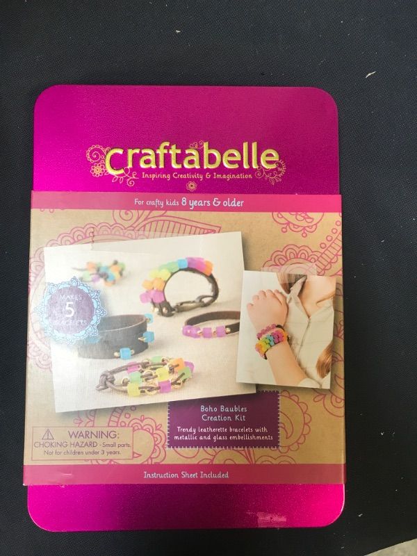 Photo 2 of Craftabelle – Boho Baubles Creation Kit – Bracelet Making Kit – 101pc Jewelry Set with Beads – DIY Jewelry Kits for Kids Aged 8 Years +