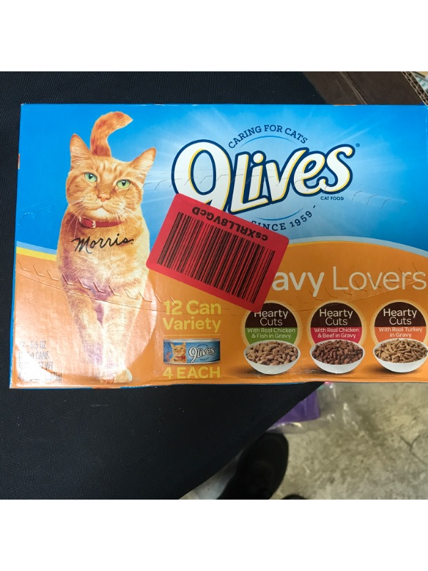 Photo 2 of 9Lives Gravy Favorites Wet Cat Food Variety Pack, 5.5 Ounce (Pack of 12) GRAVY FLAVORS EXP 3-5-22
