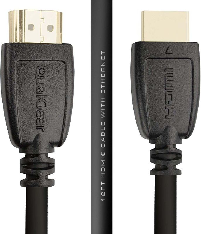 Photo 1 of QualGear 12' High Speed HDMI 2.0 Cable with Ethernet Black (QG-CBL-HD20-12FT)