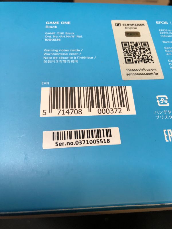 Photo 4 of EPOS I Sennheiser GAME ONE Gaming Headset, Open Acoustic, Noise-canceling mic, Flip-To-Mute, XXL plush velvet ear pads, compatible with PC, Mac, Xbox One, PS4, Nintendo Switch, and Smartphone - Black.
