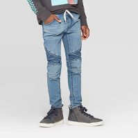 Photo 1 of Boys' Super Skinny Pull-On Jeans - SIZE 5, 9 PIECES 
