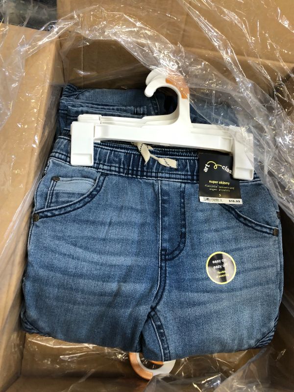 Photo 3 of Boys' Super Skinny Pull-On Jeans - SIZE 5, 9 PIECES 
