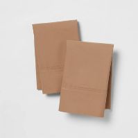 Photo 1 of 300 Thread Count Ultra Soft Pillowcase Set 2 PACK  - BROWN 2 PIECES PER PACK, 4 TOTAL PILLOWCASES

