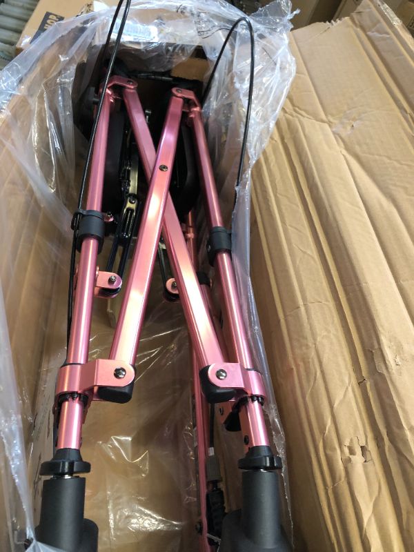 Photo 3 of Able Life Space Saver Rollator - Regal Rose PACKAGE DMG 