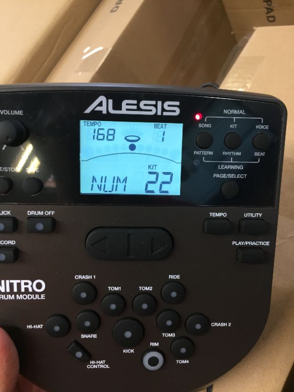 Photo 3 of Alesis Drums Nitro Mesh Kit - Electric Drum Set with USB MIDI Connectivity, Mesh Drum Pads, Kick Pedal and Rubber Kick Drum, 40 Kits and 385 Sounds
