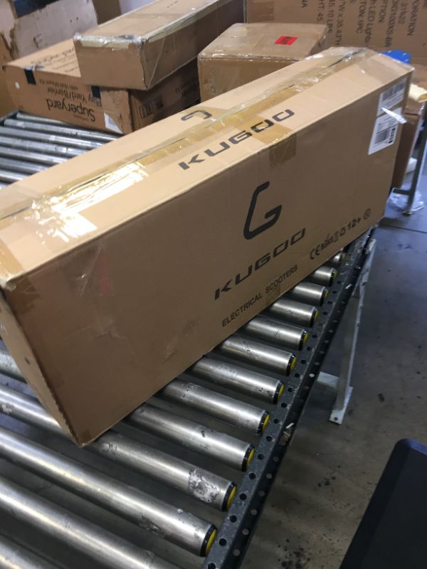 Photo 1 of KUGOO Electric Scooter, 350W/15.5 MPH Pro Scooter, Electric Scooter for Adults, Scooter with Foldable Frame & Handle Bar, 8 Inches Inflation-Free Tires, S1 Plus