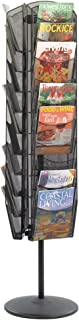 Photo 1 of Safco Products Onyx 30-Pocket Mesh Rotating Literature Display, 65"H x 16"D, Black, (5577BL)