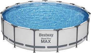 Photo 1 of Bestway - Frame Above Ground Swimming Pool Set with Pump - Blue 15x3.5in