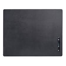 Photo 1 of Black Leather 24 x 19 Desk Mat without Rails