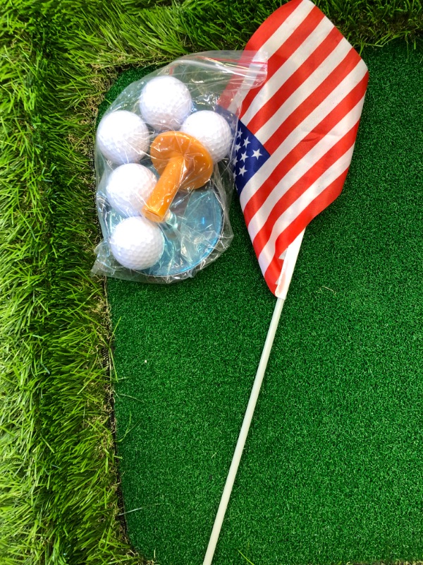 Photo 5 of Floating Golf Green for Pool, Floating Chipping Green, Pool Golf Turf Mat Set for Adults Outdoor Game - Perfect Golf Gift for Golfers