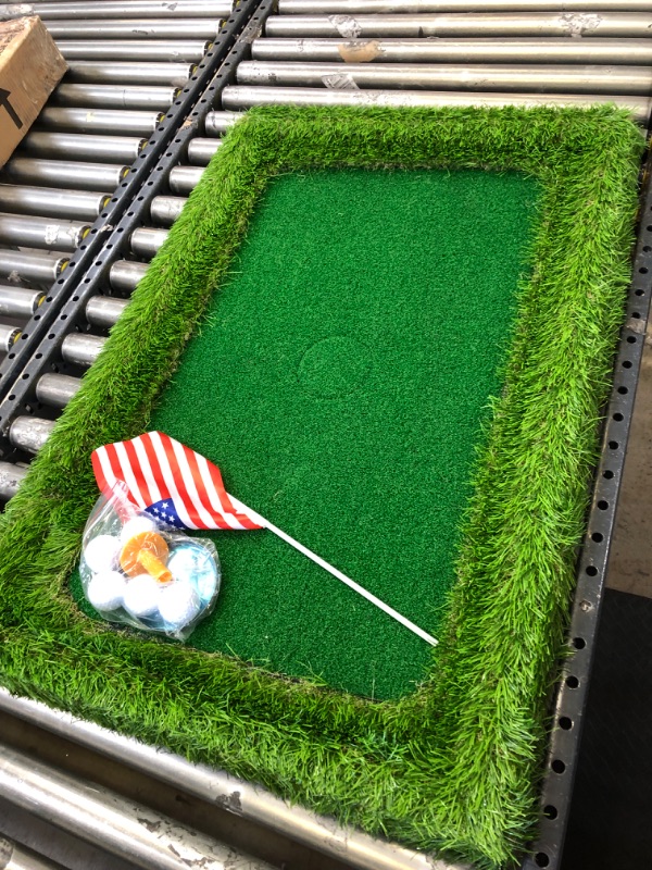 Photo 4 of Floating Golf Green for Pool, Floating Chipping Green, Pool Golf Turf Mat Set for Adults Outdoor Game - Perfect Golf Gift for Golfers
