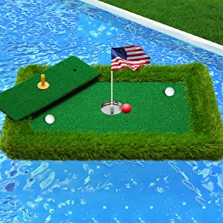 Photo 1 of Floating Golf Green for Pool, Floating Chipping Green, Pool Golf Turf Mat Set for Adults Outdoor Game - Perfect Golf Gift for Golfers
