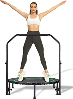 Photo 1 of 450 lbs Mini Trampoline for Adults, Indoor Small Rebounder Exercise Trampoline for Workout Fitness for Quiet and Safely Cushioned Bounce, [40 Inch]