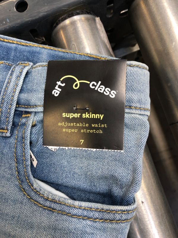 Photo 4 of Boys' Super Stretch Super Skinny Fit Jeans - art class™ --- BOYS SIZE 7 --- 2 JEANS PER PACK 

