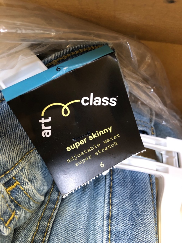 Photo 4 of Boys' Super Stretch Super Skinny Fit Jeans - art class™ -- SIZE 6 -- BOX OF 9 JEANS 
