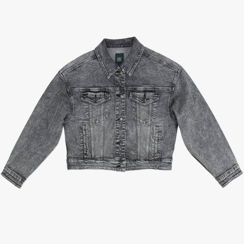 Photo 1 of Cropped Denim Trucker Jacket - Wild Fable™ -- SIZE XS -- BOX OF 7 JACKETS 
