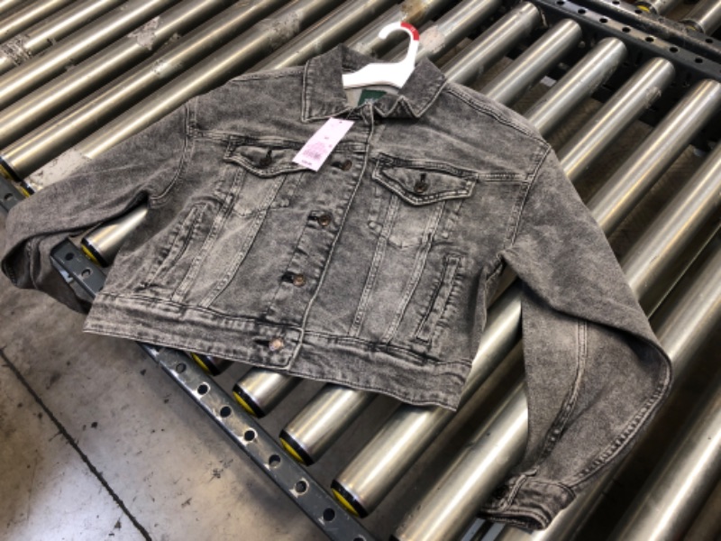 Photo 2 of Cropped Denim Trucker Jacket - Wild Fable™ -- SIZE XS -- BOX OF 7 JACKETS 
