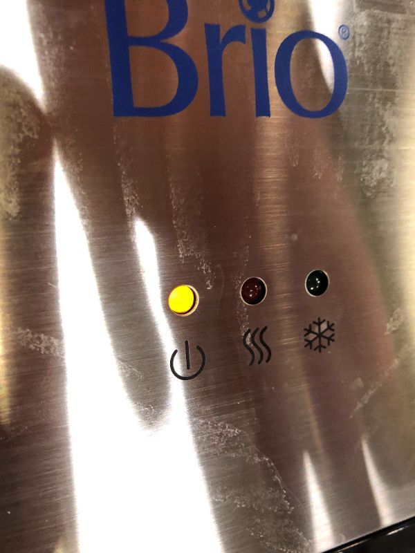 Photo 2 of Brio Limited Edition Top Loading Water Cooler Dispenser - Hot & Cold Water, Child Safety Lock, Holds 3 or 5 Gallon Bottles - UL/Energy Star Approved
