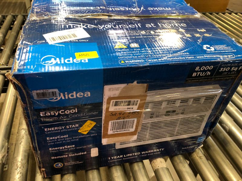 Photo 9 of Midea 8,000 BTU EasyCool Window Air Conditioner, Dehumidifier and Fan - Cool, Circulate and Dehumidify up to 350 Sq. Ft., Reusable Filter, Remote Control
