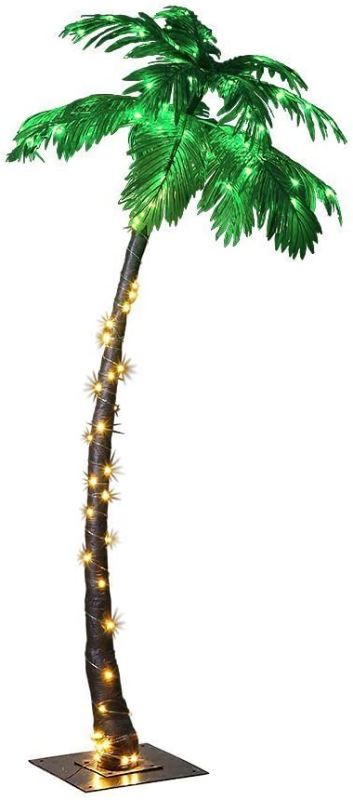 Photo 1 of Lightshare 7 Feet Palm Tree, 96LED Lights, Decoration for Home, Party, Christmas, Nativity, Outdoor Patio
