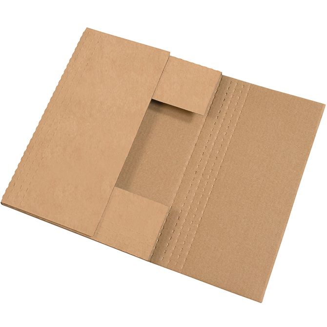 Photo 1 of 20 x 16 x 2" Kraft Easy-Fold Mailer, 50 Mailers/Bundle
