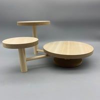 Photo 1 of 3 TIER MINI  WOODEN PLANT STANDS ---3SET OF 2---6COUNT