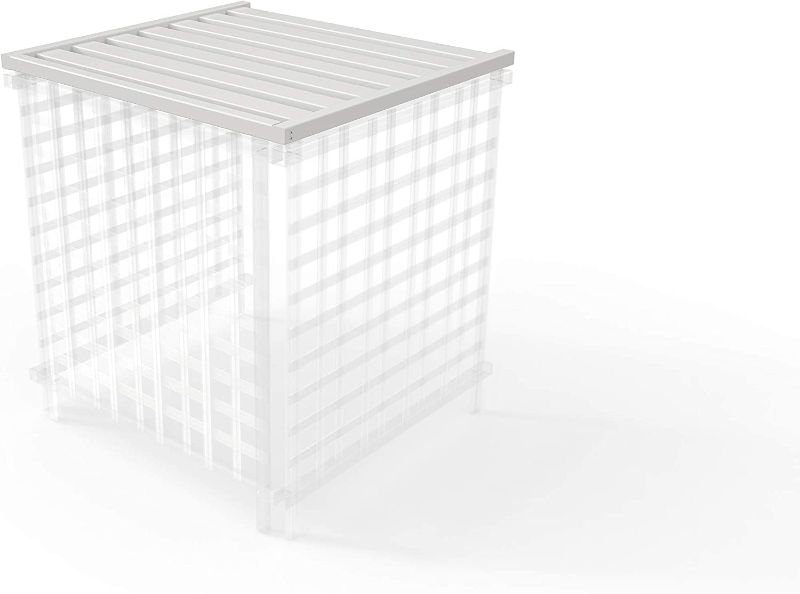 Photo 1 of Zippity Outdoor Products ZP19053 Liberty Lattice Slatted Rooftop Accessory, White
