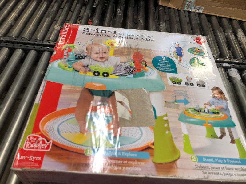 Photo 4 of Infantino Entertainer & Activity Table, 2-in-1 Sit, Spin & Stand, Tiny to Toddler, 4 Months-5 Years