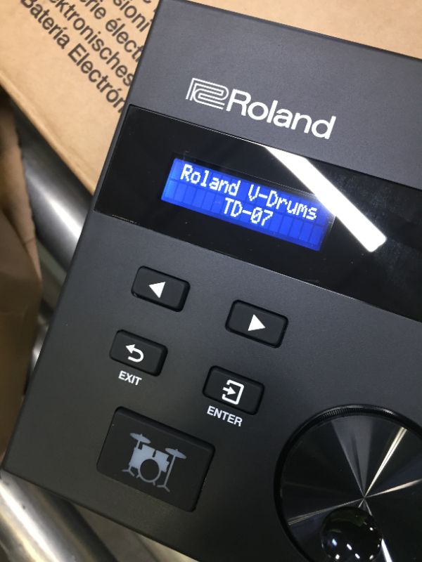 Photo 1 of Roland TD-07KVX Electronic V-Drums Kit – with VH-10 Floating Hi-Hat and Best-Ever Cymbals – Bluetooth Audio & MIDI – 40 Free Melodics Lessons