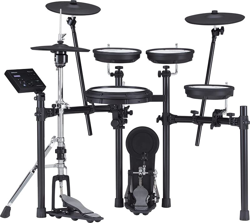 Photo 1 of Roland TD-07KVX Electronic V-Drums Kit – with VH-10 Floating Hi-Hat and Best-Ever Cymbals – Bluetooth Audio & MIDI – 40 Free Melodics Lessons