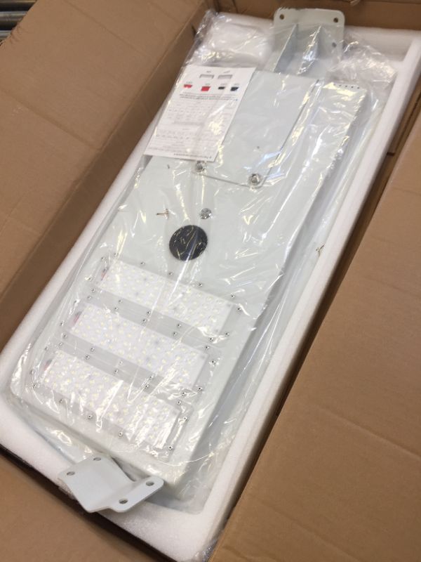 Photo 1 of 300W Solar Street Lights Outdoor, TENKOO Dusk to Dawn Wireless Solar Powered Led Pole Lamp with Motion Sensor IP65 Waterproof Security Led Flood Light for Parking Lot Yard Garden Playgroud
