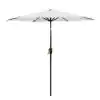 Photo 1 of 7.5 ft. Market Outdoor Patio Umbrella Table in Gray with Push Button Tilt and Crank

