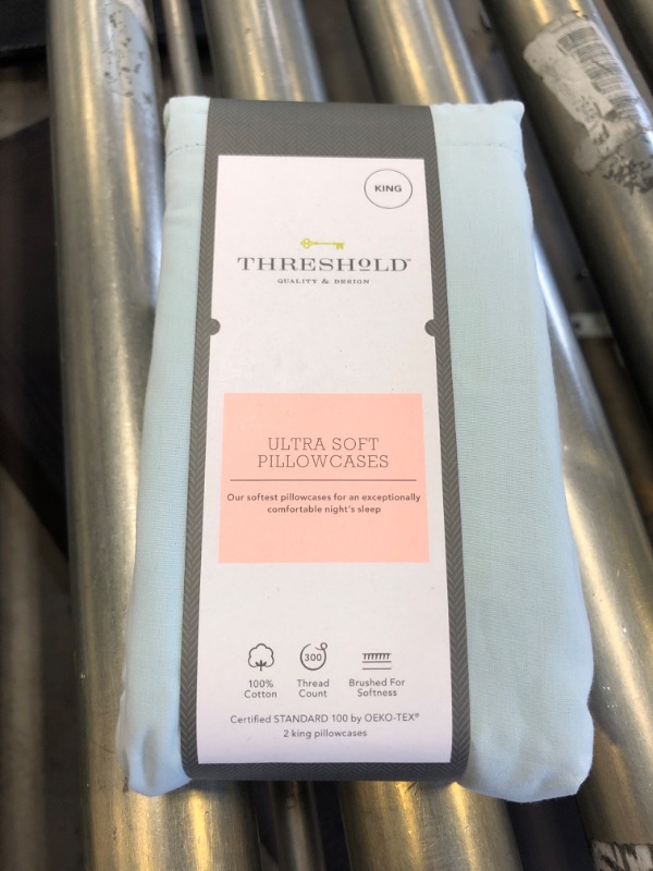 Photo 2 of 300 Thread Count Ultra Soft Pillowcase Set - Threshold™ -- KING SIZE 

