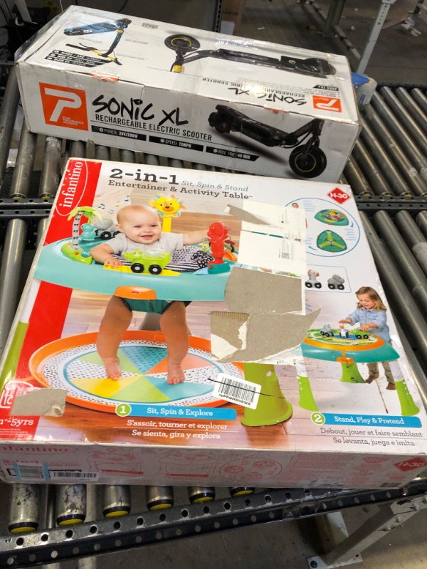 Photo 4 of Infantino Entertainer & Activity Table, 2-in-1 Sit, Spin & Stand, Tiny to Toddler, 4 Months-5 Years