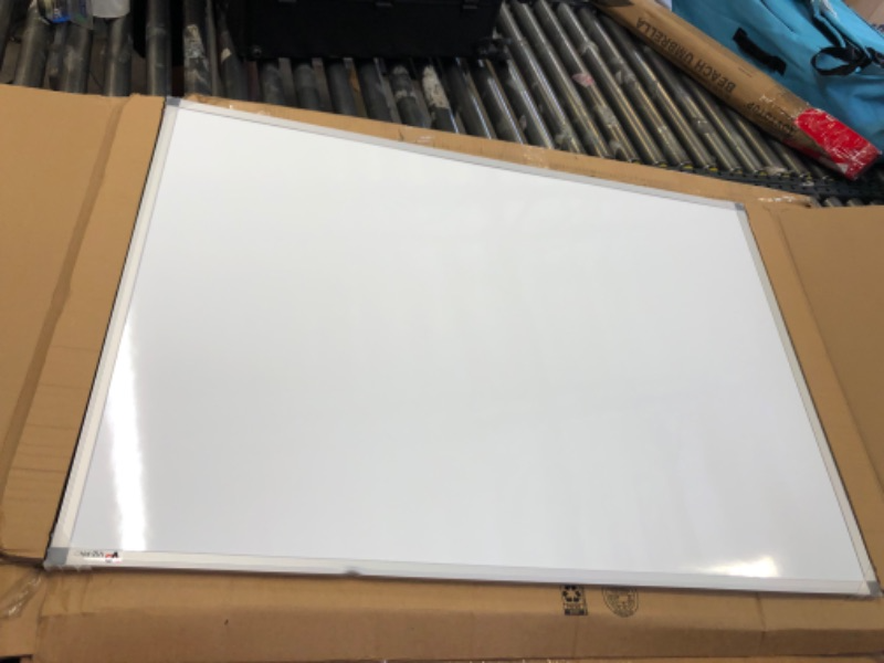 Photo 2 of VIZ-PRO Double-Sided Magnetic Mobile Whiteboard,44x 30 Inches Aluminium Frame and Stand
