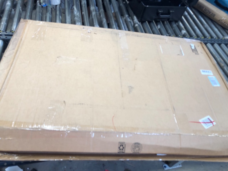 Photo 1 of VIZ-PRO Double-Sided Magnetic Mobile Whiteboard,44x 30 Inches Aluminium Frame and Stand

