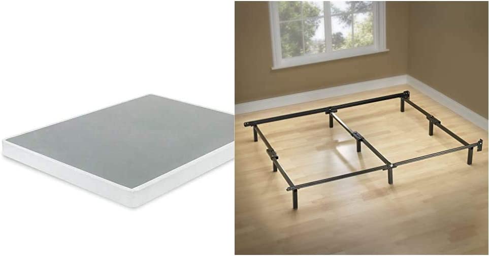 Photo 1 of Zinus Armita 5 Inch Smart Box Spring, California King & Michelle Compack 9-Leg Support Bed Frame, for Box Spring and Mattress Set, Cal King

