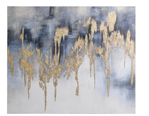 Photo 1 of "Golden Lighting-2" by Martin Edwards Textured Metallic Abstract Hand Painted Wall Art 36 in. x 36 in.
