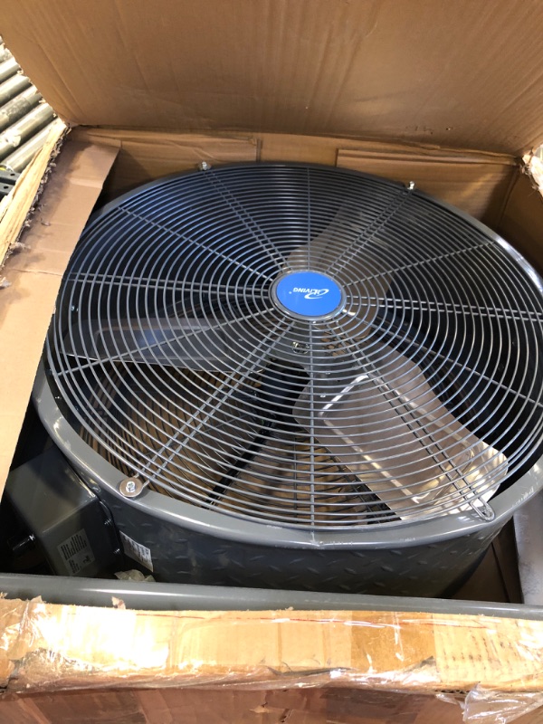 Photo 2 of iLIVING ILG8M24-70EC High Velocity Floor Fan, 24-Inch, Grey
