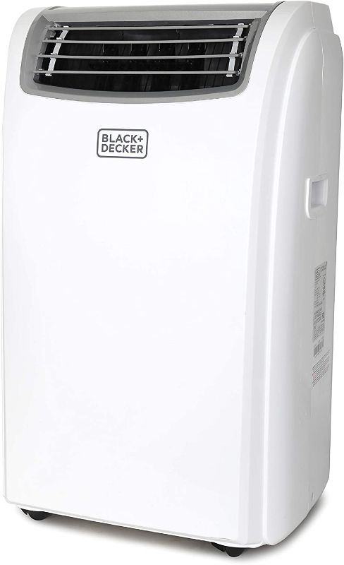 Photo 1 of BLACK+DECKER 14,000 BTU Portable Air Conditioner with Heat and Remote Control, White
