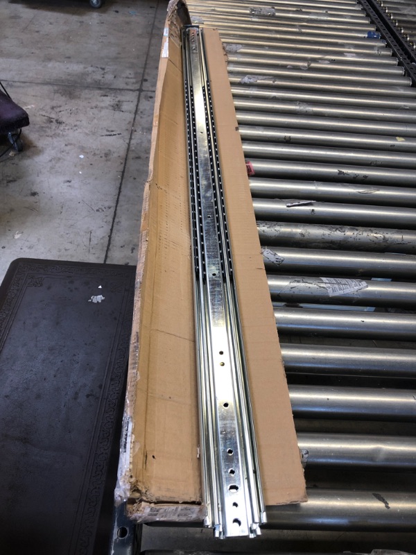 Photo 2 of 60 Inch Heavy Duty Drawer Slides 500LB Full Extension Side Mount Ball Bearing Drawer Rails