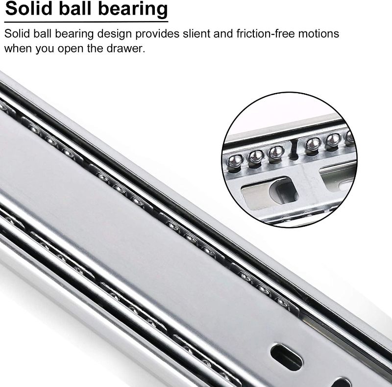 Photo 1 of 60 Inch Heavy Duty Drawer Slides 500LB Full Extension Side Mount Ball Bearing Drawer Rails